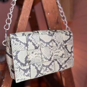 Snakeskin Patterned Women's Bag